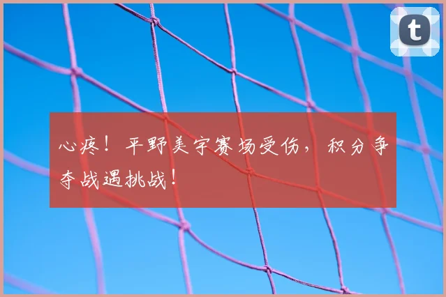 心疼！平野美宇赛场受伤，积分争夺战遇挑战！
